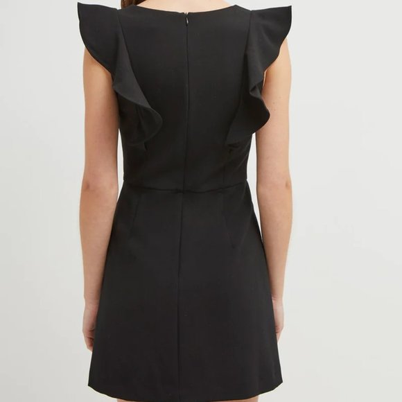 FRENCH CONNECTION Whisper Ruffled V-Neck Mini Dress - Picture 5 of 8